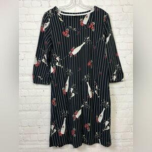 Soma Pop the Champagne Black Stripe Nightgown